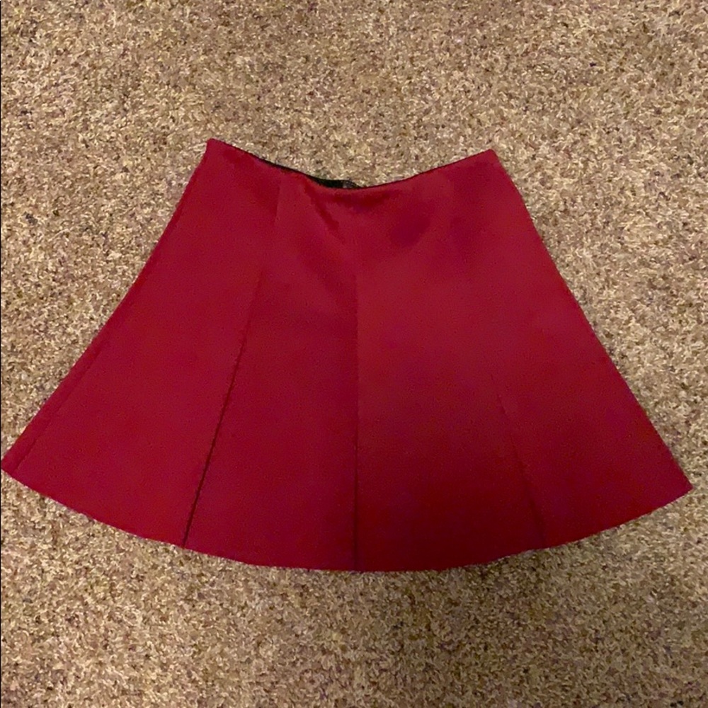 Holiday red pleated skirt. Worn once.